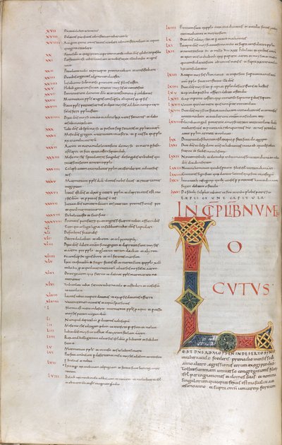 Sidan med "Incipit av siffrornas bok av Unknown artist