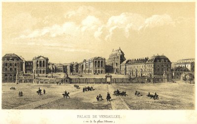 Palace of Versailles sett från place d