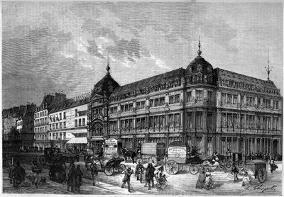 Paris 1872: nya butiker, ”Au bon marché””. av Unknown artist