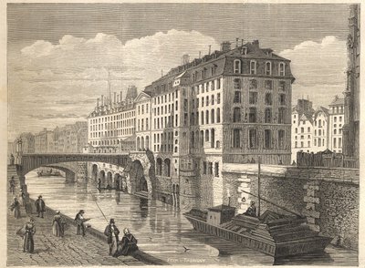 Paris Rivningar: Hotel Dieu av Unknown artist