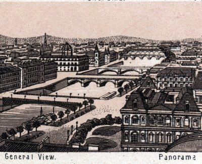 Paris, Frankrike: Allmän syn. i "" Världen illustrerar 168 vyer"" Odaterat (slutet av 1800-talet) av Unknown artist