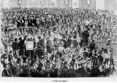 Parisbörsen (korg) 1870. av Unknown artist