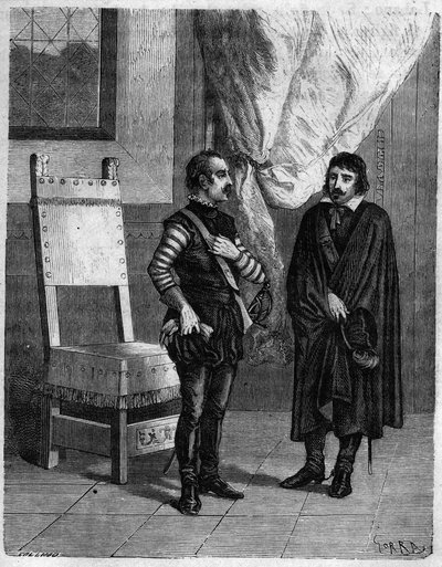 Pascal (Pasquale) Paoli med James Boswell (1740-1795) skotsk författare och advokat, son till Lord Alexander Boswell. I "" Pasquale Paoli eller Pontenuovo-rutten "" "av F.D. Guerrazzi. 1872. av Unknown artist