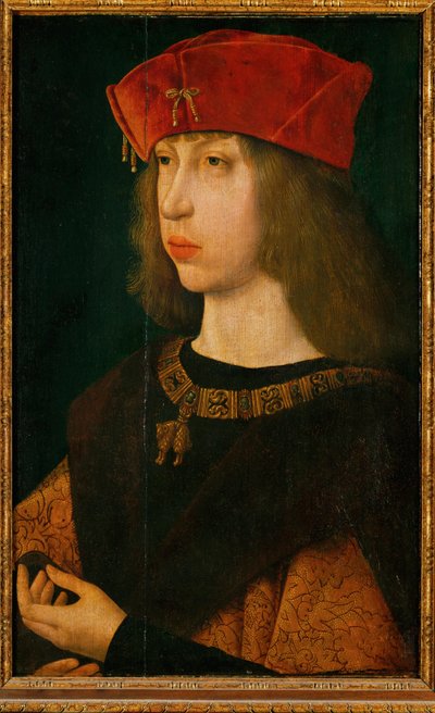 Philipp der Schoene, ärkehertig av Österrike, senare kung av Kastilien, son till kejsar Maximilian I, far till kejsar Karl V ... av Unknown artist