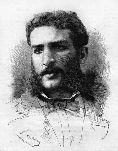 Pierre Savorgnan av Brazza (1852-1905), fransk upptäcktsresande 1882. av Unknown artist