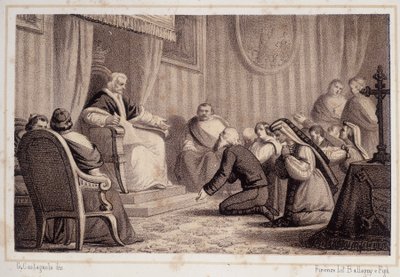 Pius VII (1742 - 1823) upphäver dekretet som beordrade förstörelsen av Sonnino - i "" Storia d