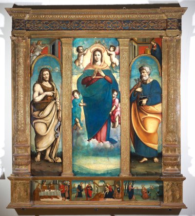 Polyptyk av madonnan av Unknown artist