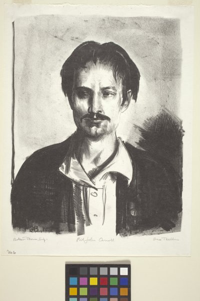 Porträtt av John Carroll (bläck) av Unknown artist