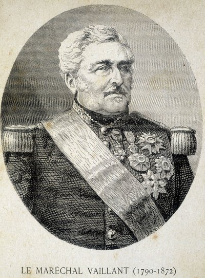 Porträtt av marskalk Vaillant (1790 - 1872) - i "" Les Contemporains", n.d. sent 1800-tal. av Unknown artist