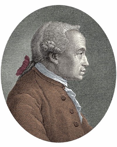 Porträtt av (Immanuel) Emmanuel KantKant (1724 - 1804) tysk filosof av Unknown artist