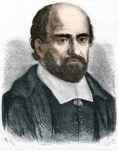 Porträtt av (Jean Duvergier de Hauranne) abbedin av Saint Cyran av Unknown artist