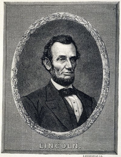 Porträtt av Abraham Lincoln (1809¿1865), USA:s president av Unknown artist