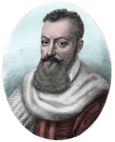 Porträtt av Achilles de Harlays förste president i parlamentet i Paris - Porträtt av Achilles de Harlay, Comte de Beaumont Fransk magistrats första president i parlamentet i Paris (1536 -1619) - av Unknown artist
