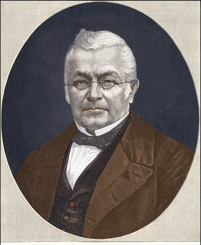 Porträtt av Adolphe Thiers (1797 - 1877) - färgtryck av Unknown artist