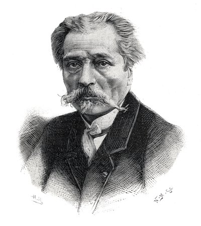 Porträtt av Aime Millet, fransk skulptör, gravör, medaljong och målare (1819 -1891) av Unknown artist