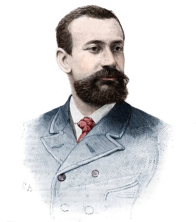 Porträtt av Albert I Grimaldi (Albert Honore Charles) (1848-1922), prins av Monaco (1889-1922) i "The Illustrious World", 21 september av Unknown artist