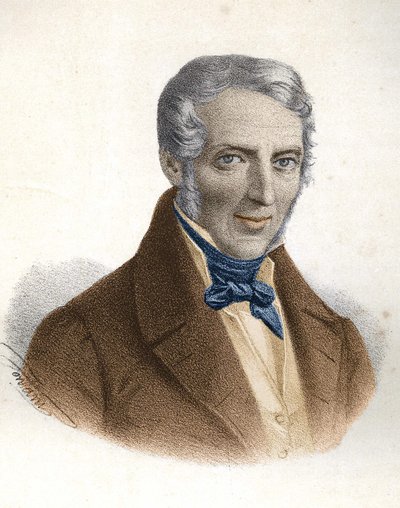 Porträtt av Alessandro Manzoni, italiensk författare (1785 - 1873) av Unknown artist
