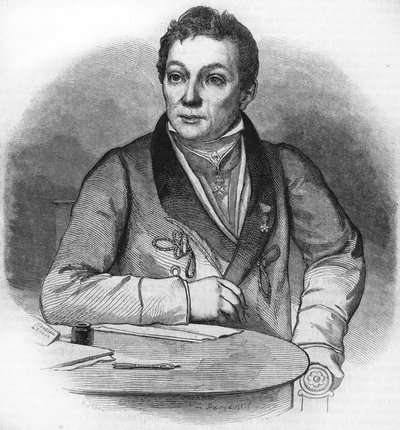 Porträtt av Alexandre Lenoir. Fransk arkeolog (1761 till 1839). av Unknown artist