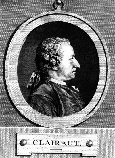 Porträtt av Alexis Claude CLAIRAUT (1713-1765) fransk matematiker. av Unknown artist