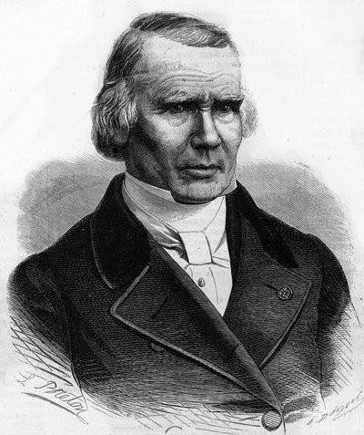 Porträtt av Alfred Louis Marie Velpeau (1795 - 1867), fransk kirurg. av Unknown artist
