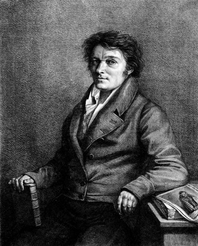 Porträtt av Alois (eller Aloys) Senefelder (1771-1834), tjeckisk teaterförfattare, uppfinnare av litografi. av Unknown artist