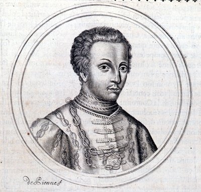 Porträtt av Amedee VI av Savoyen känd som The Green Count (Count of Savoy) (Amedeo VI di Savoia känd som den gröna) av Unknown artist