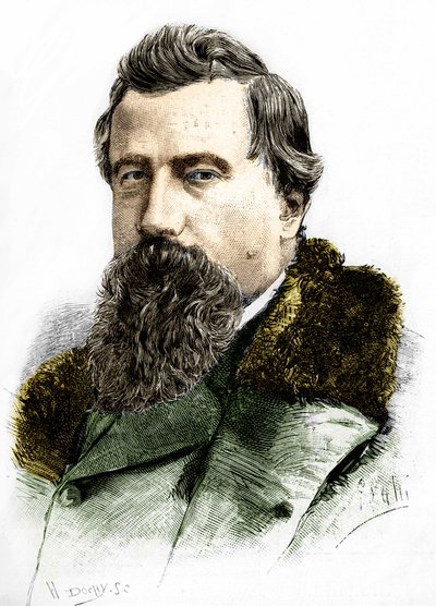 Porträtt av Amilcare Ponchielli (1834 - 1886) italiensk kompositör. av Unknown artist