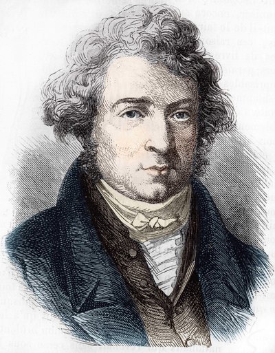 Porträtt av André Marie Ampère (1775 - 1836), fransk fysiker. av Unknown artist
