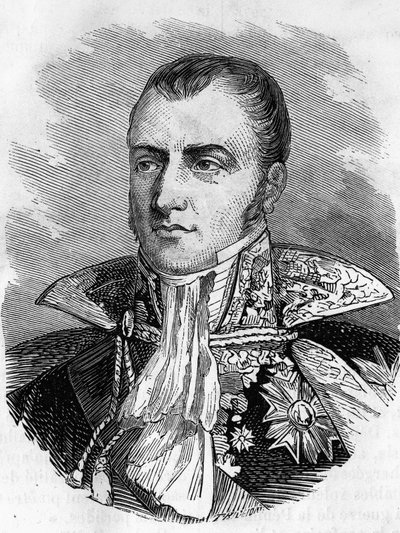 Porträtt av Anne Jean Marie René SAVARY, hertig av Rovigo (1774-1833), fransk general och politiker. av Unknown artist
