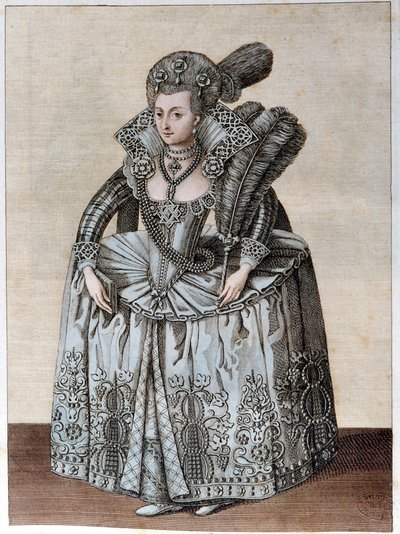 Porträtt av Anne av Danmark, drottning av England (Köpenhamn av Unknown artist