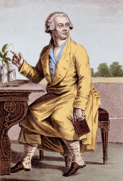 Porträtt av Antoine Laurent de Lavoisier (1743-1794), fransk kemist. av Unknown artist