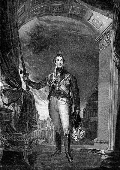 Porträtt av Arthur Wellesley av Unknown artist