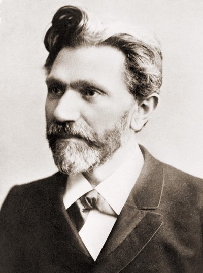 Porträtt av August Bebel (1840-1913), tysk politiker av Unknown artist