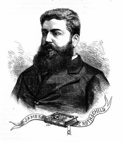 Porträtt av baron Edmond James de Rothschild. (1845 - 1934). av Unknown artist