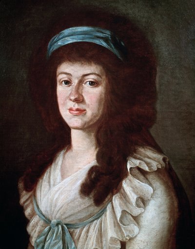 Porträtt av friherrinnan Maria Anna von Westerholt av Unknown artist