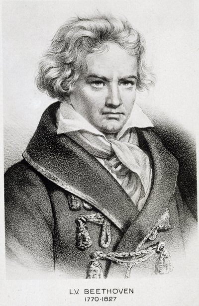 Porträtt av Beethoven (1770 - 1827). av Unknown artist
