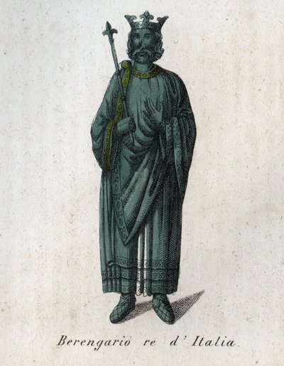 Porträtt av Berengar II kung av Italien (900-966) - Berenger II ou ou ou Berenger d