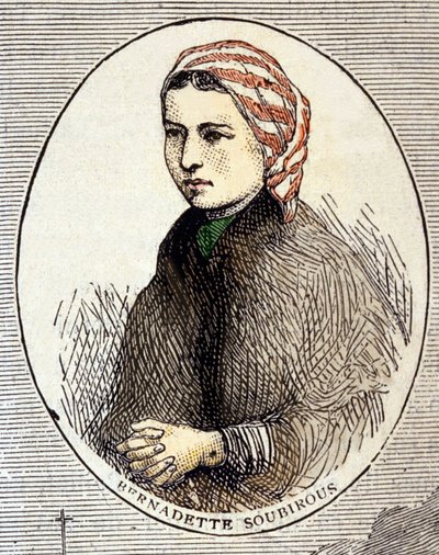 Porträtt av Bernadette Soubirous (1844-1879). av Unknown artist