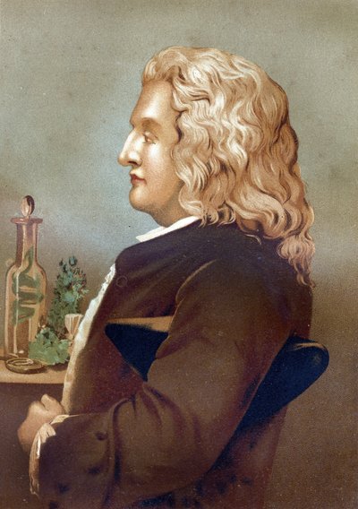 Porträtt av Bernard de Jussieu (1699-1777), fransk botaniker. från "La Ciencia y sus Hombres av Louis Figuier". Barcelona 1881 av Unknown artist