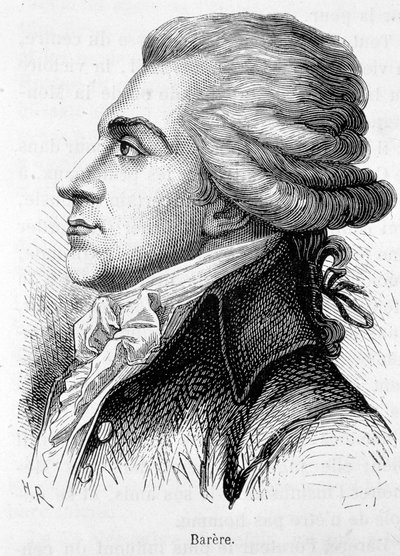 Porträtt av Bertrand Barere de Vieuzac (1755-1841), fransk politiker. av Unknown artist