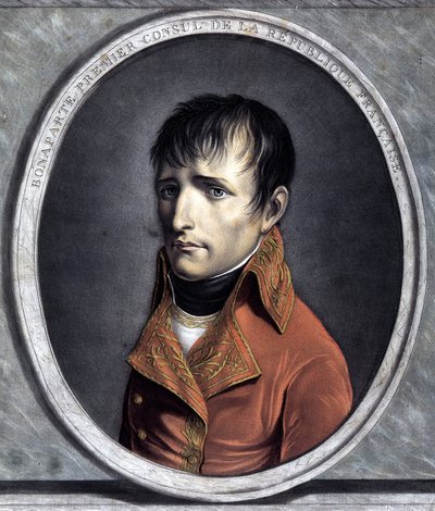 Porträtt av Bonapartes första konsul i den franska republiken. 1801 (år X) av Unknown artist