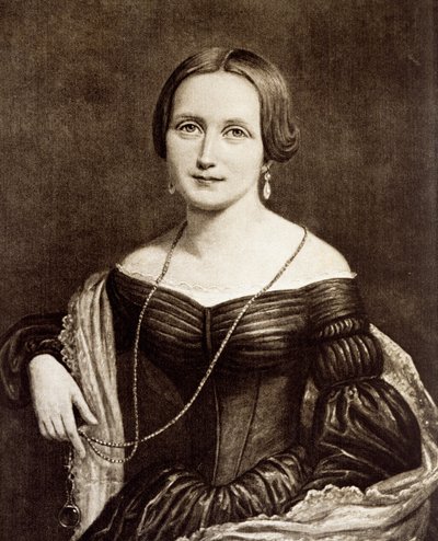 Porträtt av Camilla Collet av Unknown artist