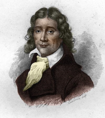 Porträtt av Camille Desmoulins (1760-1794), fransk publicist och politiker, gravyr från 1800-talet av Unknown artist