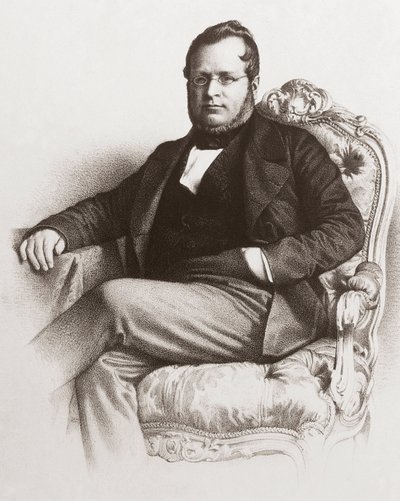 Porträtt av Camillo Benso greve av Cavour (1810 - 1861) - Porträtt av Camillo Benso, greve av Cavour (1810-1861). av Unknown artist