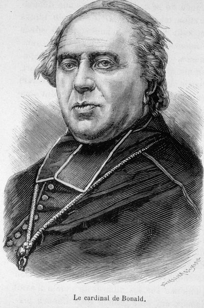 Porträtt av kardinal Bonald av Unknown artist