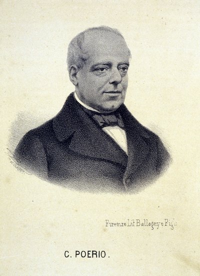 Porträtt av Carlo Poerio (1803 - 1867), italiensk revolutionär. av Unknown artist