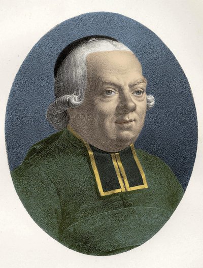 Porträtt av Charles, Abbe of the Epee (1712 - 1789), fransk pedagog. av Unknown artist