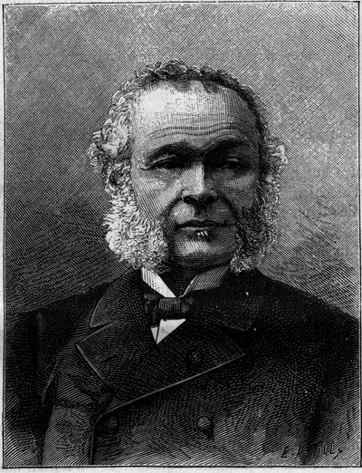 Porträtt av Charles Adolphe Wurtz (1817-1884), fransk kemist och lärare. Gravyr i "" Naturen. Granskning av vetenskap och dess tillämpningar på konst och industri. 1884 av Unknown artist