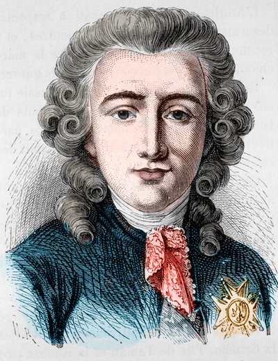 Porträtt av Charles Alexandre de Calonne, fransk politiker (1734 -1802) - i "" L