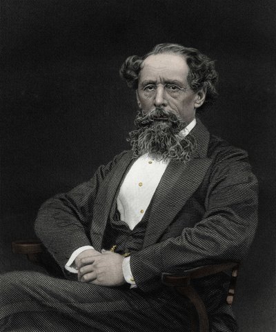 Porträtt av Charles Dickens (1812-1870), engelsk författare. av Unknown artist